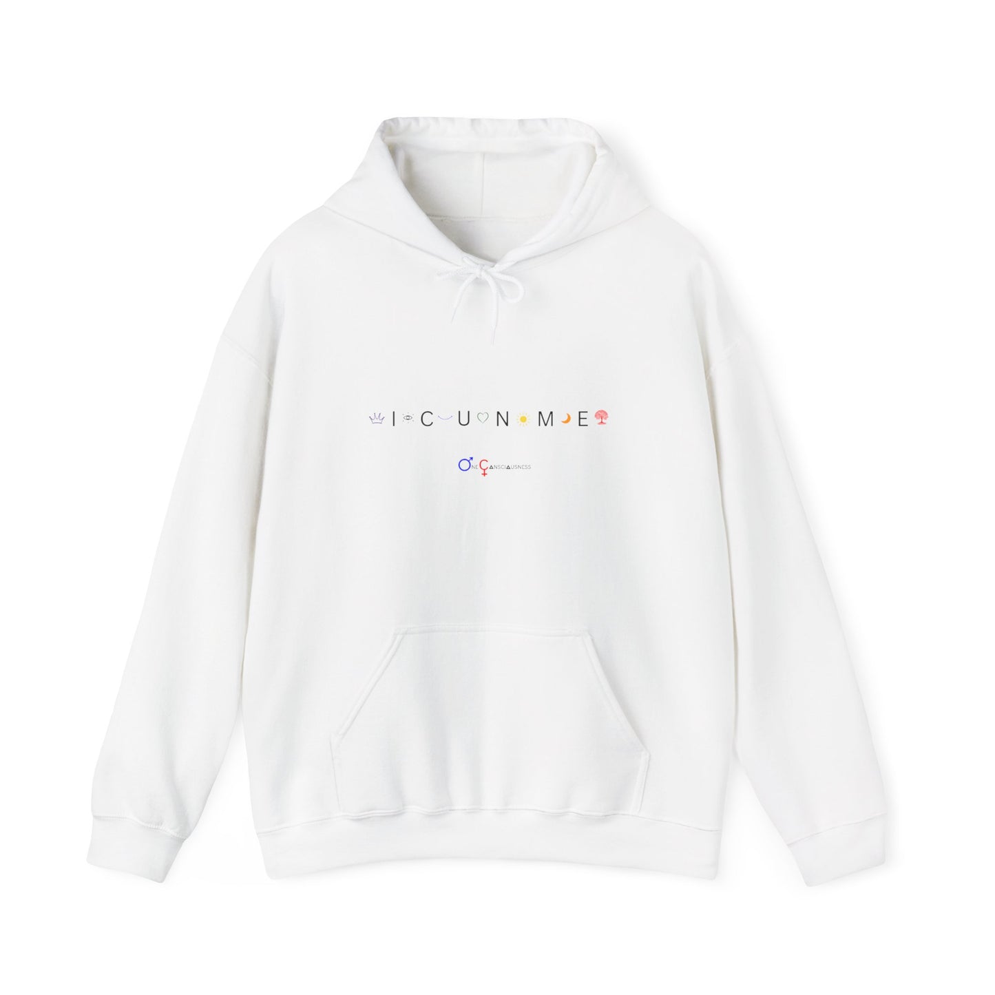 "I See You In Me" - I C U N ME - Awakened being Unisex Heavy Blend™ Hooded Sweatshirt