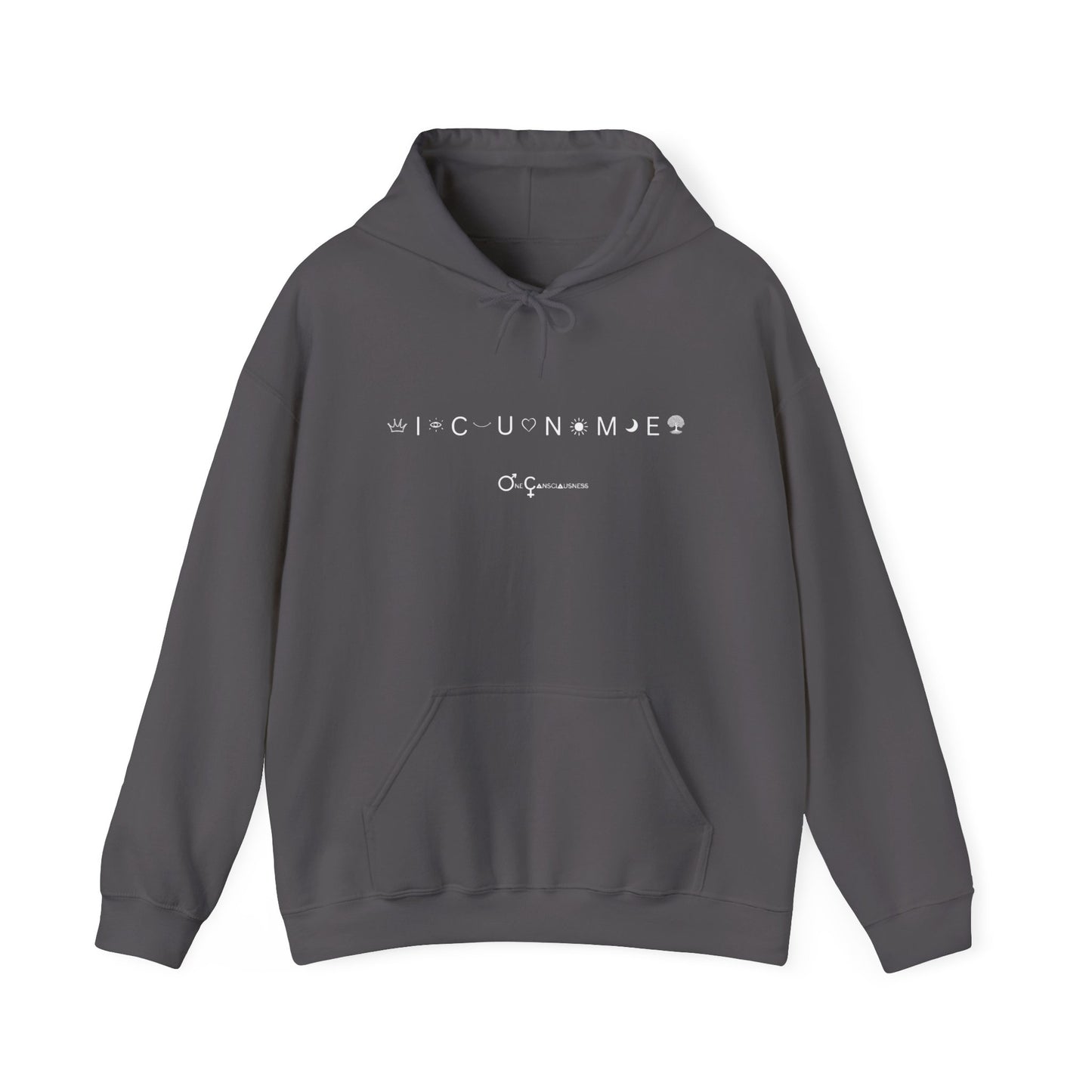 "I See You In Me" - I C U N ME - Awakened being Unisex Heavy Blend™ Hooded Sweatshirt